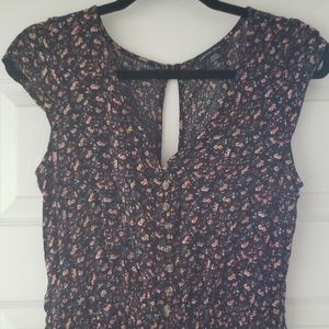 Floral American Eagle Romper